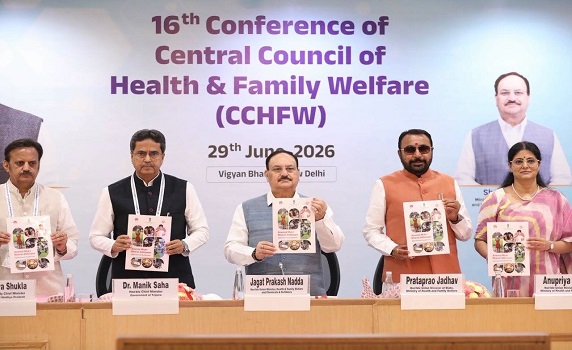 Tripura CM Dr. Manik Saha joins launch of health initiative ‘SUMAN Roadmap 2030’ in New Delhi.